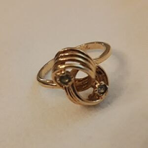 Gold electroplated ring